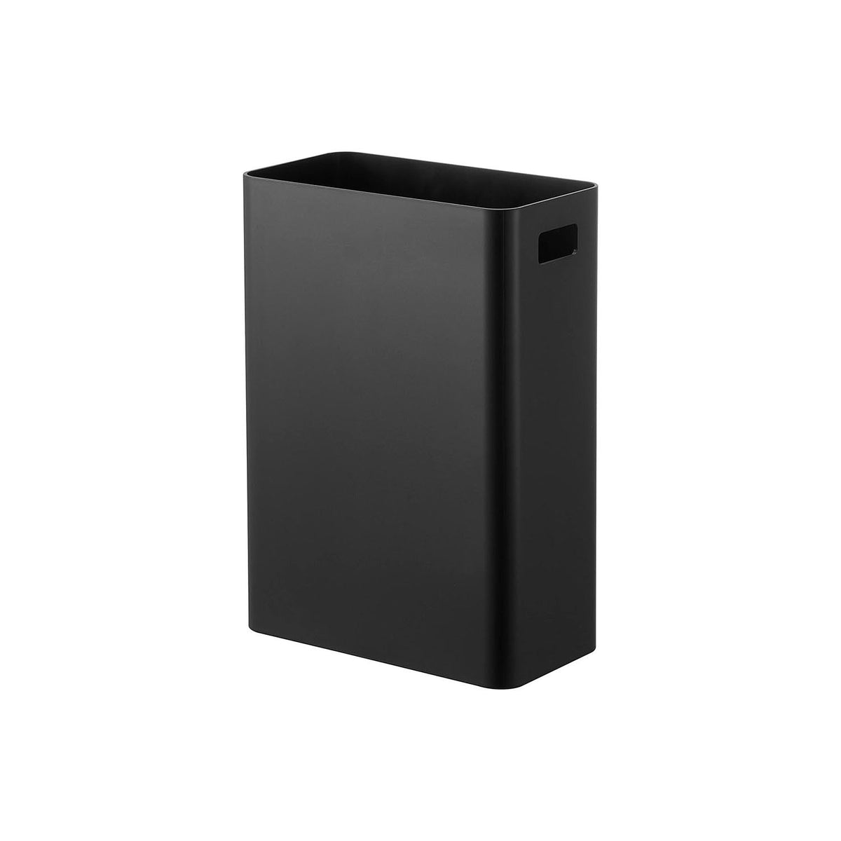 Yamazaki Tower Wall Trash Can 7 L for Plasterboard Walls, Slim 7 L Trash Can Fixed to a Plasterboard Wall With Pins That Floats Off the Floor for Easy Cleaning, Holds 2 kg, 22 x 13.2 x 30 cm and 670 g, White or Black