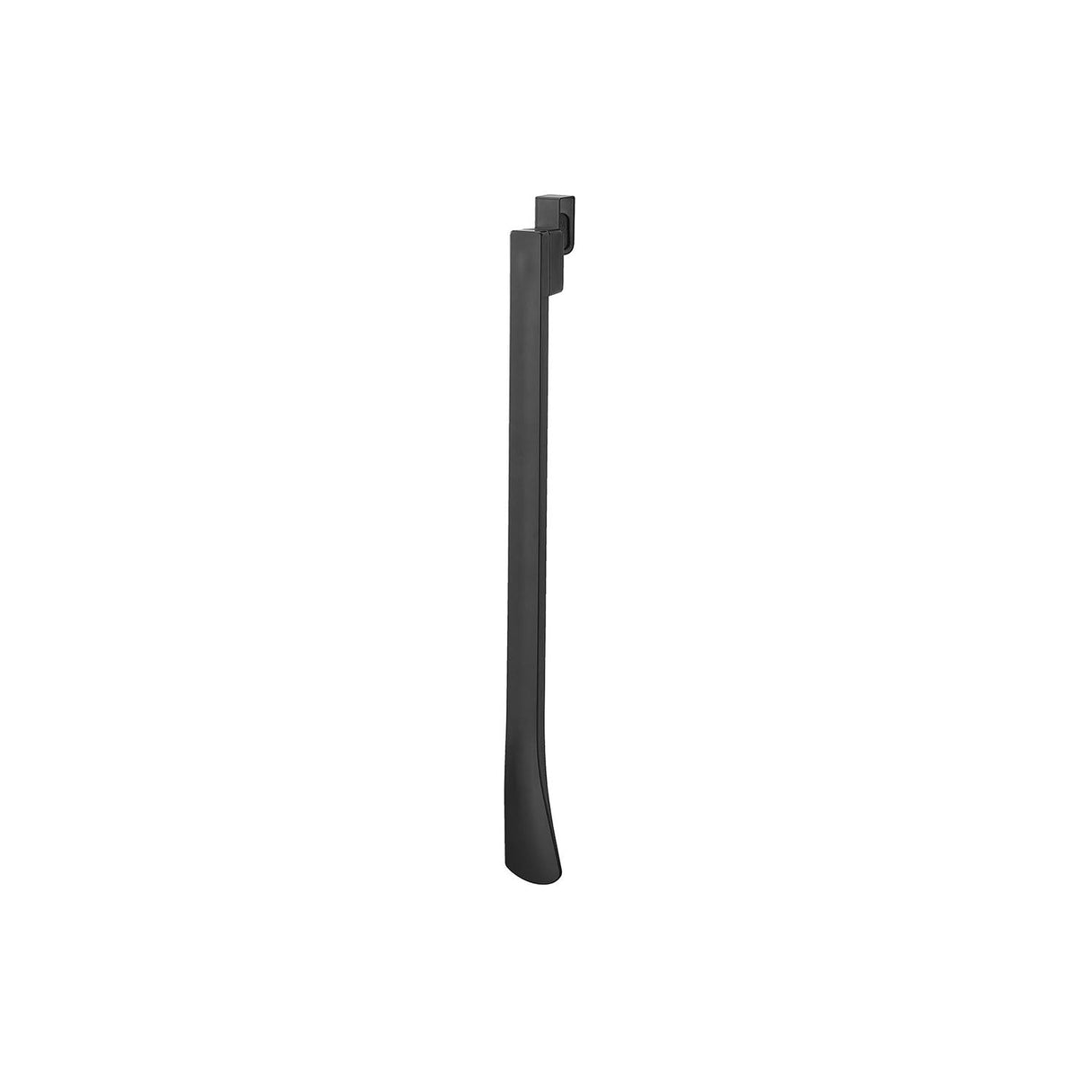 Yamazaki Tower Magnetic Hook-On Shoehorn for Shoe Cabinet Doors, Long 45 cm Shoehorn That Hooks Over a Shoe Cabinet Door and Floats There by Magnet, Door 1.4 to 1.8 cm Thick, Not for Glass, 4.3 x 5.7 x 47.5 cm and 180 g, White or Black