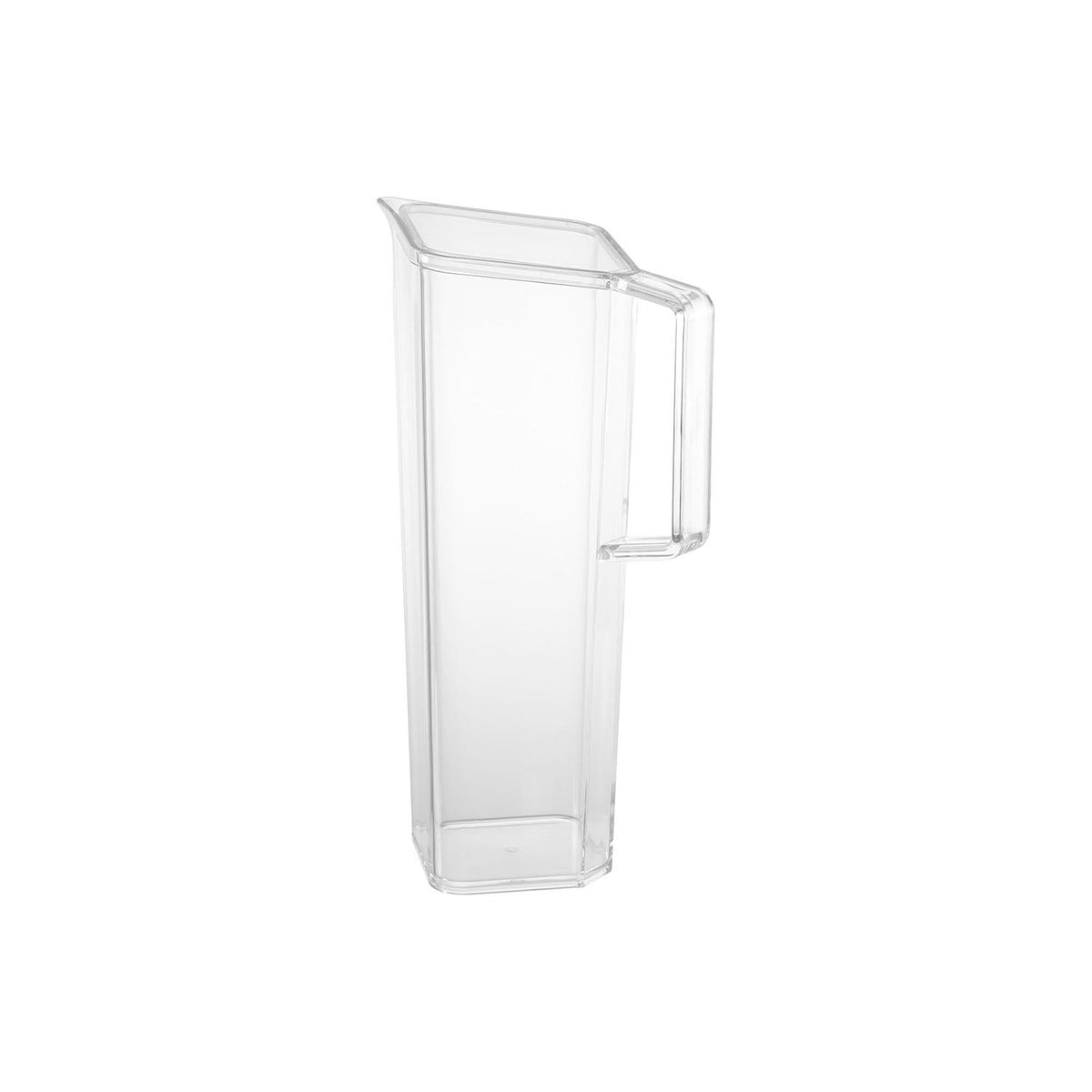 Yamazaki Tower Cold Water Pitcher 1.2 L with Handle, Slim 1.2 L Cold Water Pitcher With a Handle and a Corner Spout That Pours With Little Dripping, Fits the Refrigerator Door Pocket, Dishwasher Safe, 11.5 x 15 x 27 cm and 390 g, White or Black