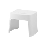 Yamazaki Tower Easy-Wash Magnetic Bath Stool SH26, Low 26 cm Bath Stool That Floats on a Steel Bathroom Wall by Magnet After Use and Drains Dry, Smooth Inside Washes Easily, Holds 100 kg, 33 x 27 x 26 cm and 1200 g, White or Black