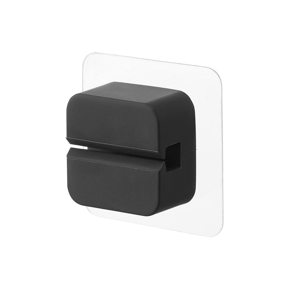Yamazaki Tower Film-Hook Kitchen Multi Hook Set of 2, Pair of Soft Silicone Hooks That Stick to Glossy Kitchen Walls by Film Hook and Work Alone or Together, Hang Ladles and Cloths, Holds 750 g Each, 4.5 x 1.8 x 4.5 cm each and 34 g, White or Black