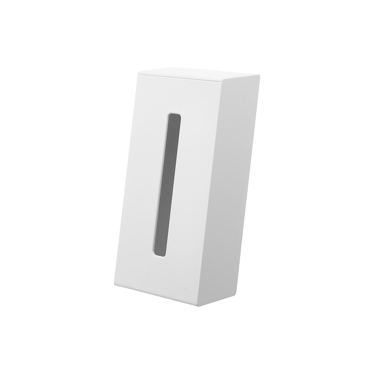 Yamazaki Tower Two-Way Tissue Stand, Slim Tissue Case That Stands Upright or Lies Flat and Takes Soft Packs and Slim Boxes Up to 22.5 cm Wide, Slim Stand Saves Room, 13 x 10.8 x 24.5 cm and 325 g, White or Black