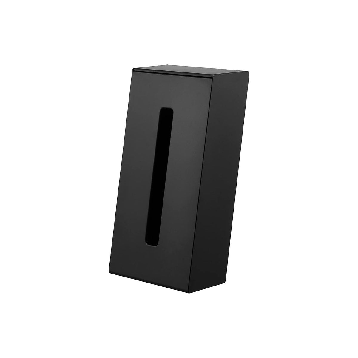Yamazaki Tower Two-Way Tissue Stand, Slim Tissue Case That Stands Upright or Lies Flat and Takes Soft Packs and Slim Boxes Up to 22.5 cm Wide, Slim Stand Saves Room, 13 x 10.8 x 24.5 cm and 325 g, White or Black