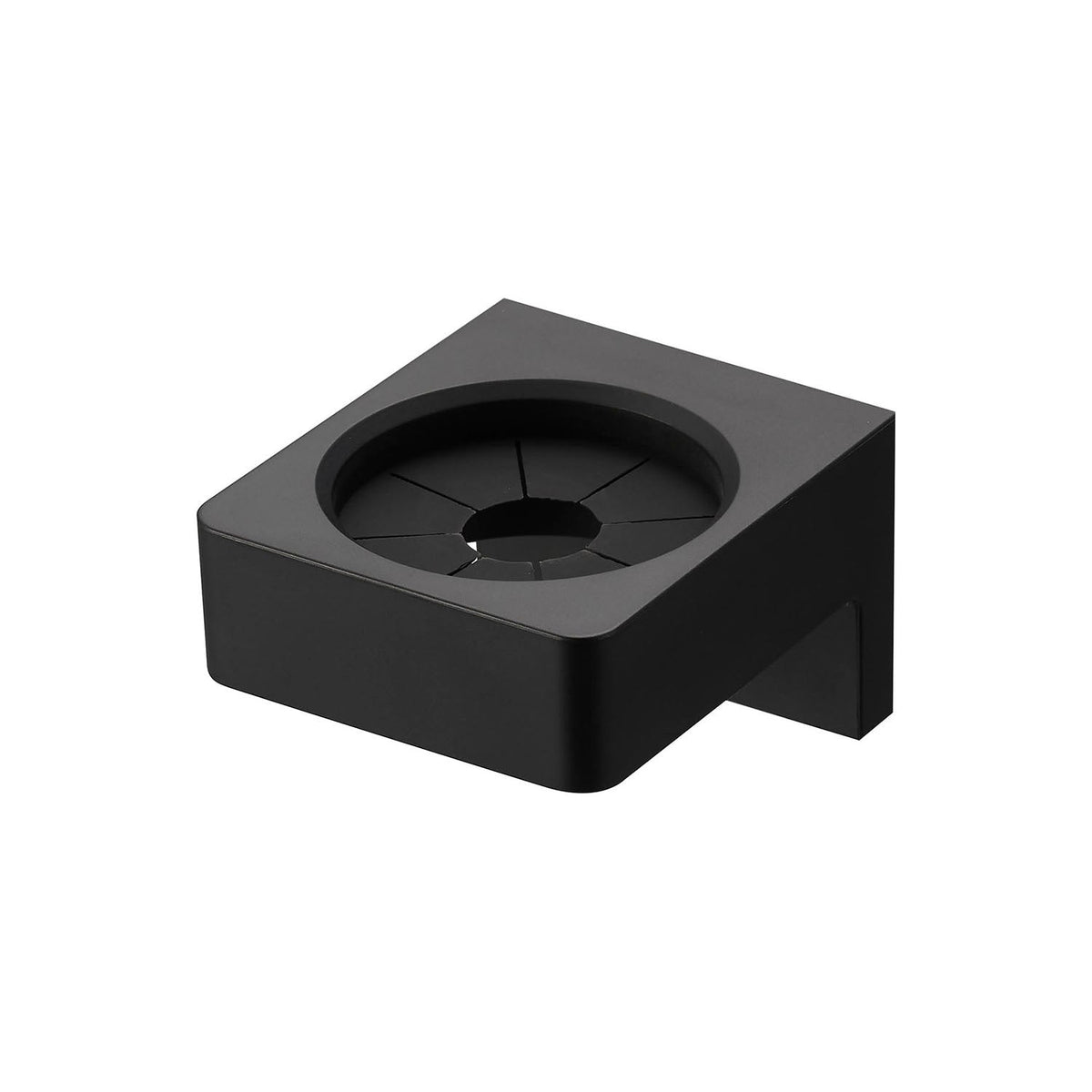 Yamazaki Tower Wall Sanitary Holder for Plasterboard Walls, Small Holder Fixed to a Plasterboard Wall With Pins That Floats Hair Irons and Small Items, Slide In From Above or Below, Holds 300 g, 5.4 x 6.2 x 4.5 cm and 40 g, White or Black