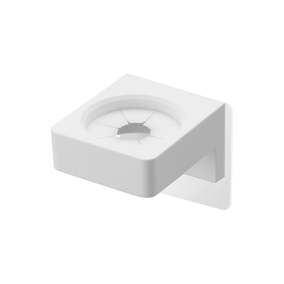 Yamazaki Tower Film-Hook Sanitary Holder, Small Holder That Sticks to a Glossy Washroom Wall by Film Hook and Floats Hair Irons and Small Items, Slide In From Above or Below, Holds 300 g, 5.4 x 6.2 x 4.5 cm and 40 g, White or Black