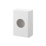Yamazaki Tower Magnetic Drain Net Holder, Magnetic Box That Sticks to a Refrigerator and Holds About 80 Sink Drain Nets, Pull One From the Round Window, 12.2 x 6.7 x 17.7 cm and 235 g, White or Black