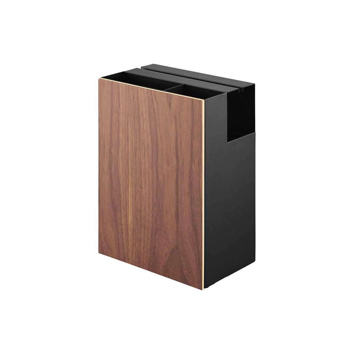 Yamazaki Rin Cleaner Tool Organizer, Organizer That Hides Cleaning Tools in One Place, Wipers Stand Slim, a Carpet Cleaner Slides In From the Side and Refill Sheets Store Inside, Steel and Wood, 20 cm Wide, 20 x 12.7 x 28 cm and 1700 g, Brown or Natural