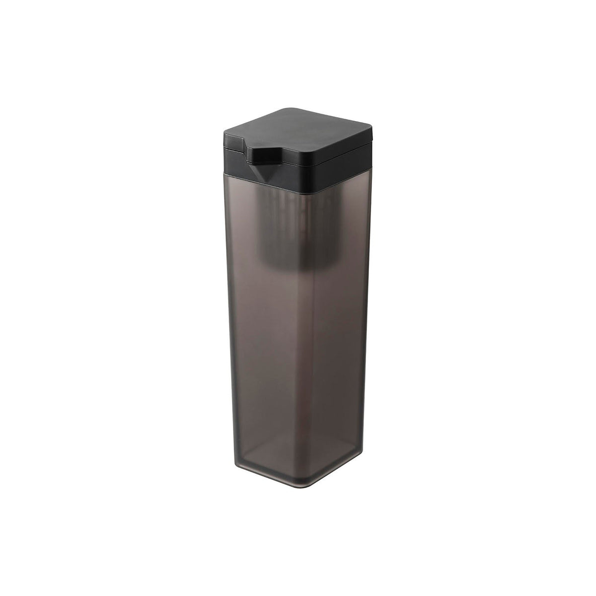 Yamazaki Tower Tilting Cold Water Pitcher 1.2 L with Tea Bag Holder, Slim 1.2 L Cold Pitcher That Lies Flat in the Fridge Without Leaking, Fits the Door Pocket, Tea Bag Holder, 8.5 x 10 x 27.2 cm and 515 g, White or Black