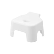 Yamazaki Tower Hanging Kids Bath Stool 13 cm, Small Bath Stool With a Hook That Hangs on a Towel Bar to Dry, 13 cm Seat Is Easy for Small Children, Elastomer Anti-Slip, For Age 3 and Up, 25.5 x 23.5 x 16 cm and 420 g, White or Black