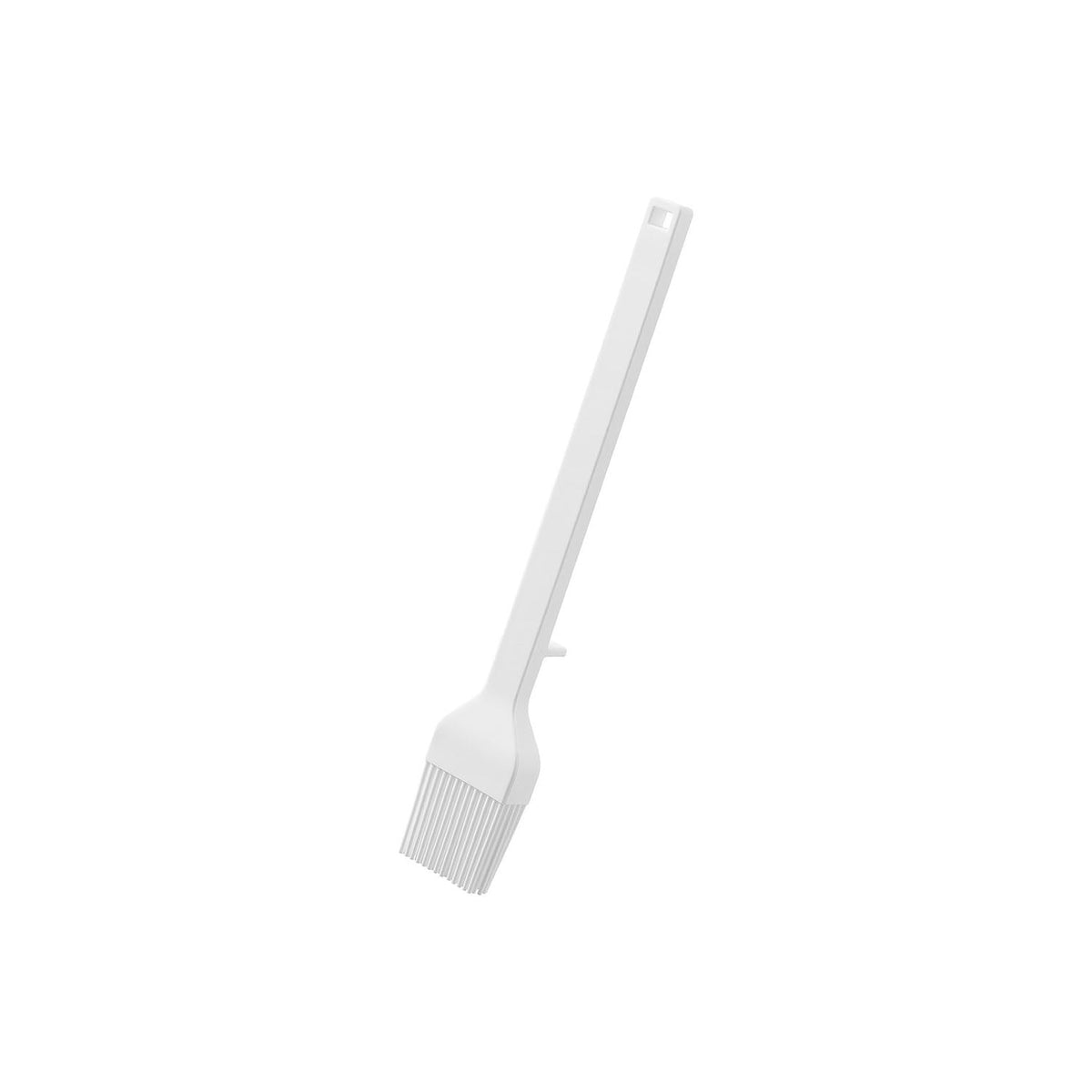 Yamazaki Tower Silicone Cooking Brush, Flexible Silicone Brush for Oil, Syrup and Sauces that Spreads Evenly, Fits Takoyaki Pan Holes, Tip Rests Off the Counter, Heat Resistant to 250 C, 3.2 x 2 x 20 cm and 30 g, White or Black