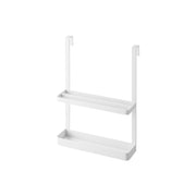 Yamazaki Tower Over-the-Door Rack for Homework and Tablets, Two-Tier Rack that Hooks Over a Cabinet Door for Homework, Tablets and Magazines, 25 x 9.4 x 35.2 cm and 675 g, White or Black