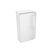 Yamazaki Tower Slim Cold Water Pitcher with Handle 2 L, Slim 2 L Cold Water Pitcher With a Handle That Is Easy to Grip and Pour, Marks at 1 L and 2 L, Fits a Refrigerator Door Pocket, Hand Wash, 8.1 x 19.7 x 27.5 cm and 490 g, White or Black