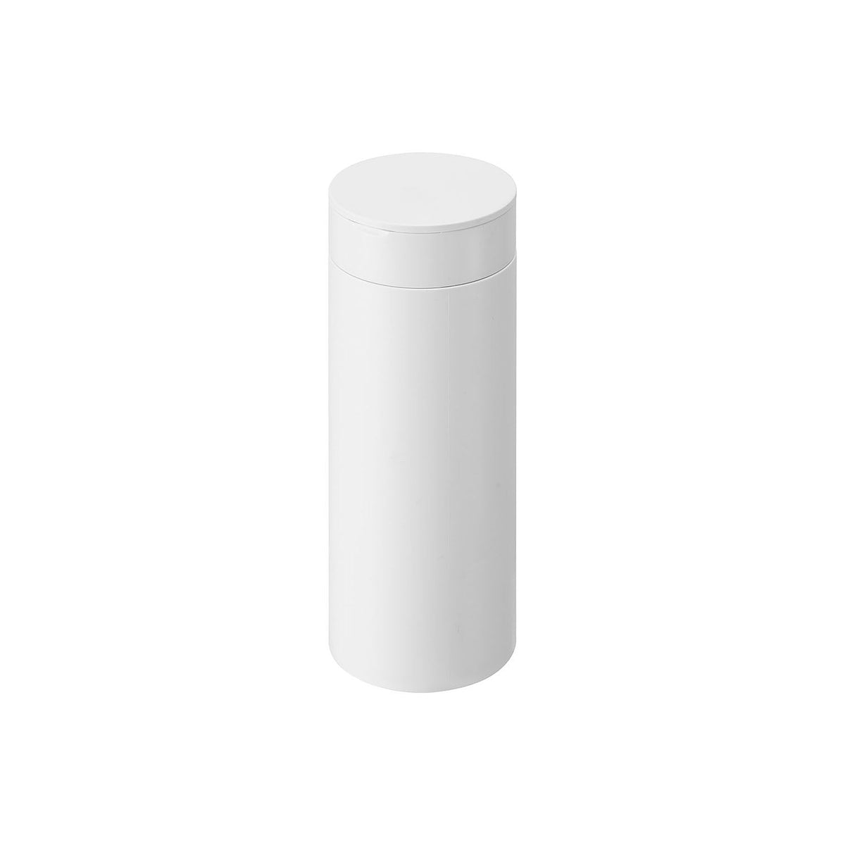 Yamazaki Tower Bottle-Shaped Trash Can with Lid 400 mL, Bottle-Shaped 400 mL Lidded Trash Can That Fits a Car Cup Holder or Door Pocket, Lid Hides the Rubbish, Silicone Seal, 6.8 x 6.8 x 17 cm and 120 g, White or Black