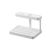 Yamazaki Tower Mobile Charging Station, Station That Gathers a Phone, Smartwatch and Wireless Earphones in One Place With a Pad That Holds a Watch's Magnetic Charger Steady, Phones Up to 1.3 cm Thick, 16 x 11.6 x 10 cm and 420 g, White or Black