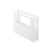 Yamazaki Tower Under-Desk A4 File Holder, Steel Pocket That Screws Under a Wooden Desk or Counter to Hold A4 Papers and Files Out of the Way, Pull Out What You Need, Holds 2 kg, Screws Included, 10 x 32 x 24.1 cm and 860 g, White or Black