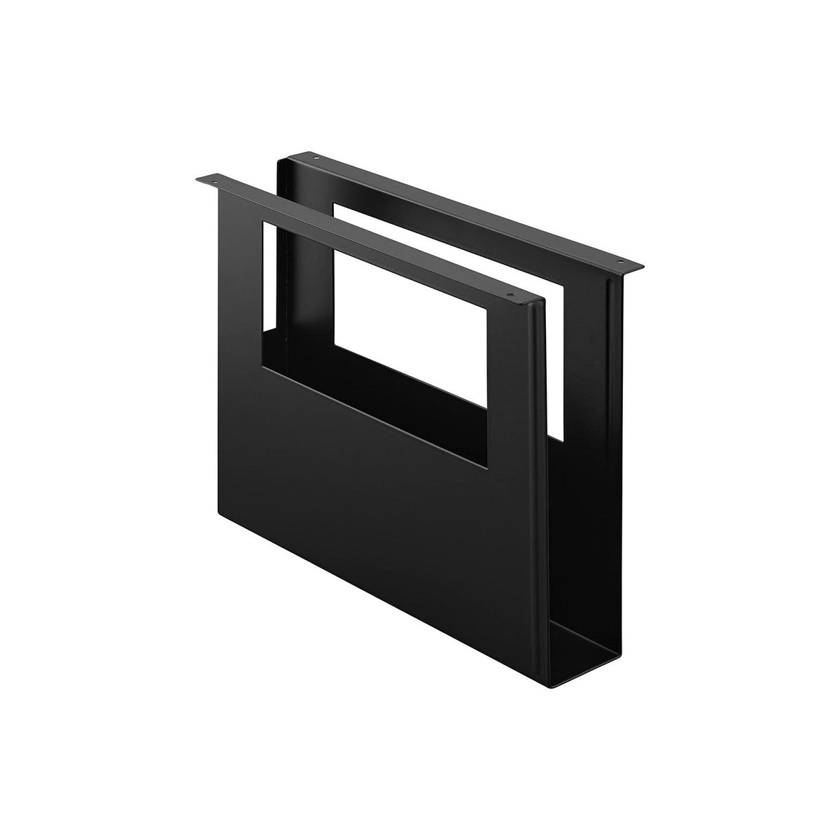 Yamazaki Tower Under-Desk A4 File Holder, Steel Pocket That Screws Under a Wooden Desk or Counter to Hold A4 Papers and Files Out of the Way, Pull Out What You Need, Holds 2 kg, Screws Included, 10 x 32 x 24.1 cm and 860 g, White or Black