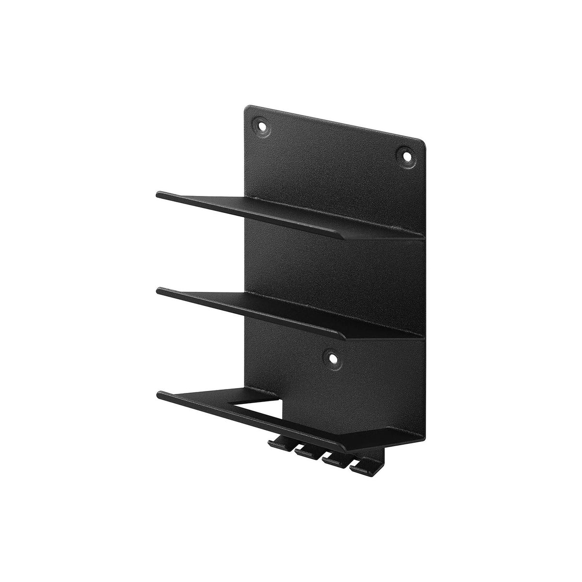Yamazaki Tower Wall Mobile Storage Rack 3 Tiers, Three-Tier Wall Rack That Stores a Phone, Earphones and a Power Bank With Cables Still Connected, 500 g Per Tray, 10 x 7.8 x 16.8 cm and 390 g, White or Black