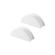 Yamazaki Tower Wall Headband and Hat Holders Set of 2, Set of 2 Wall Holders That Float Headbands as a Display and Hang a Cap Too, Slide-In Body on a Pin Base, Holds 1 kg Each, 12.2 x 4.2 x 5 cm each and 90 g, White or Black