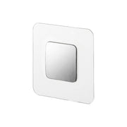 Yamazaki Tower Film Sheet Base for Magnet Products, Film Sheet With a Steel Plate That Lets Magnet Products Hold to Tile, Ceramic or Artificial Marble, Also Fits Inside a Vanity or on Stainless Steel, Holds 250 g, 5 x 0.2 x 5 cm and 10 g, Silver