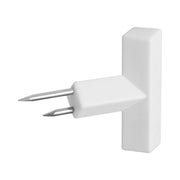 Yamazaki Tower Hook Pushpins Set of 4, Set of 4 Hook Pushpins With Two Needles That Resist Pulling Out, Hold 1 kg Each on Plasterboard Walls for Accessories and Dried Flowers, 0.6 x 2.4 x 1.9 cm each and 4 g, White or Black