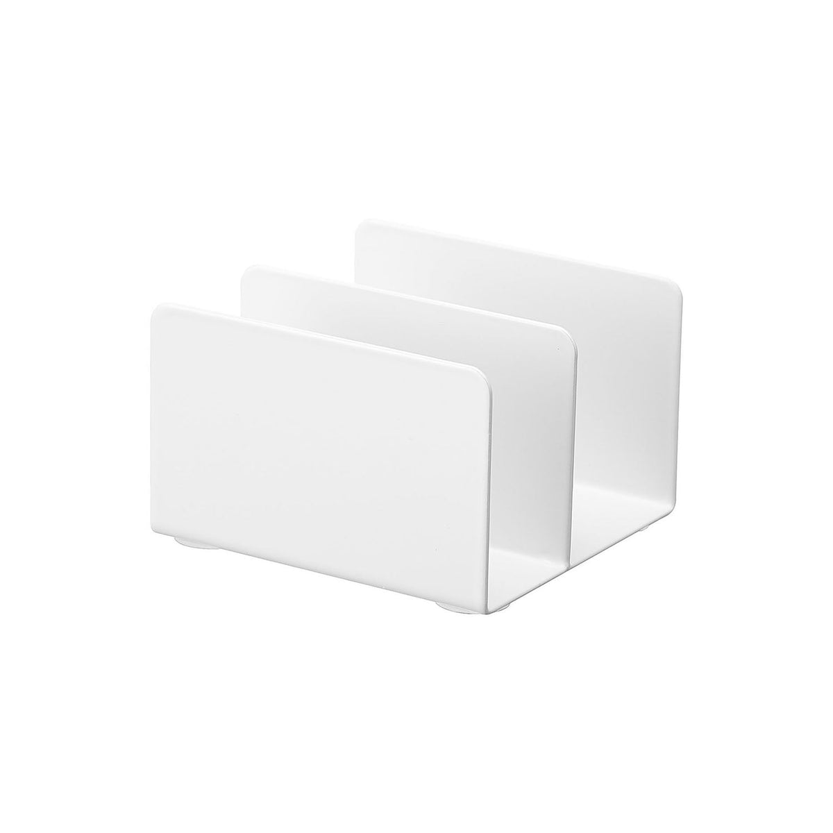 Yamazaki Tower Face Mask Stand, Compact Steel Stand That Stands a Face Mask Pack Upright, 7.5 cm Deep to Fit a Mirror Cabinet or a Drawer, 8 x 7.5 x 5 cm and 140 g, White or Black