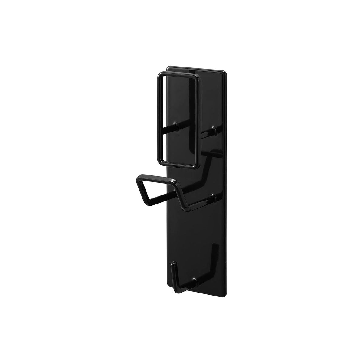 Yamazaki Tower Magnetic Bathroom Hand Pail and Basin Holder, Holder That Sticks to a Steel Bathroom Wall by Magnet and Drains Water So Slime Stays Away, Holds 1 kg, 5 x 5.5 x 17 cm and 190 g, White or Black