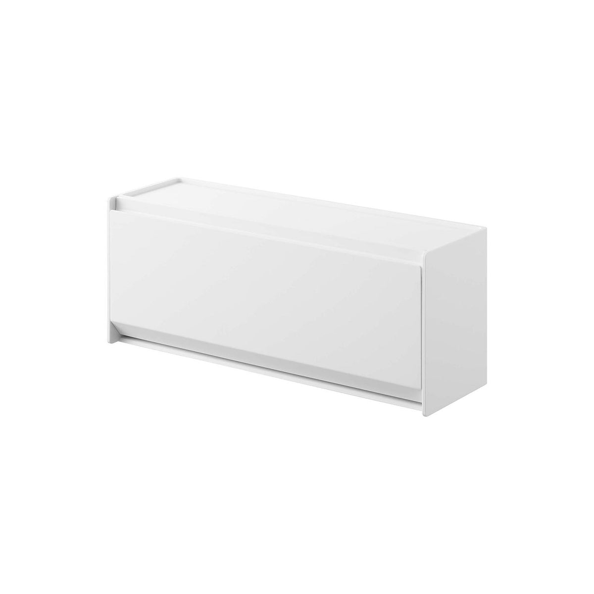 Yamazaki Nooks Magnetic Pet Treat Case, Slim Case That Hides Pet Treats and Floats on a Refrigerator Side or Steel Panel by Magnet or Sits on a Shelf, Dividers Included, Holds 1.5 kg, 26 x 8 x 10.6 cm and 460 g, White or Black
