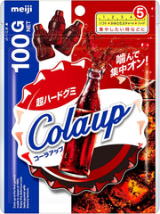 MEIJI Cola Up Hard Gummy Candy, 100 g x 6 Bags