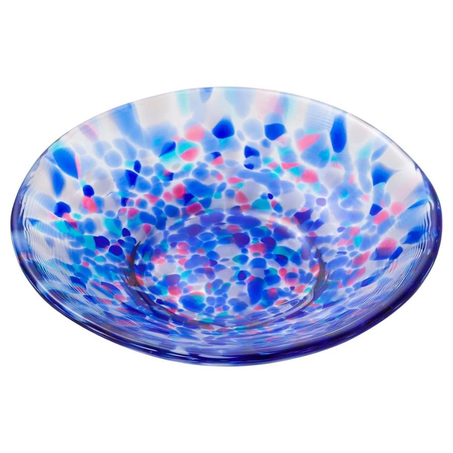 ADERIA Tsugaru Vidro Iroiro Mamezara Summer Sea Glass Mini Plate
