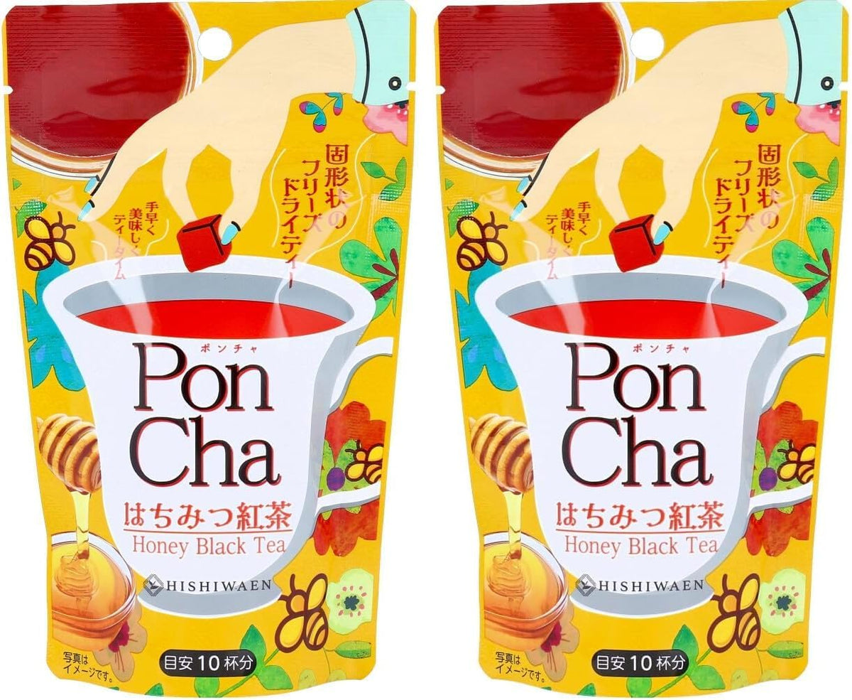 PonCha Freeze-Dried Honey Black Tea Cubes — Hot-Or-Cold-Water