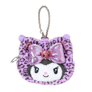 Sanrio Kuromi Leopard Gal Cat Face Pouch Charm