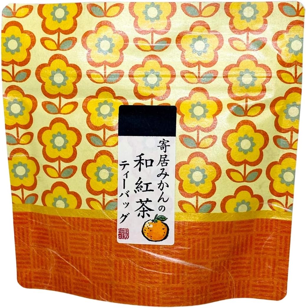 Ogino Shoten Mandarin Japanese Black Tea Bags, 5 Tea Bags