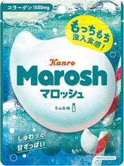 Kanro Marosh Ramune Soda Gummy Marshmallow Candy, 46 g bag
