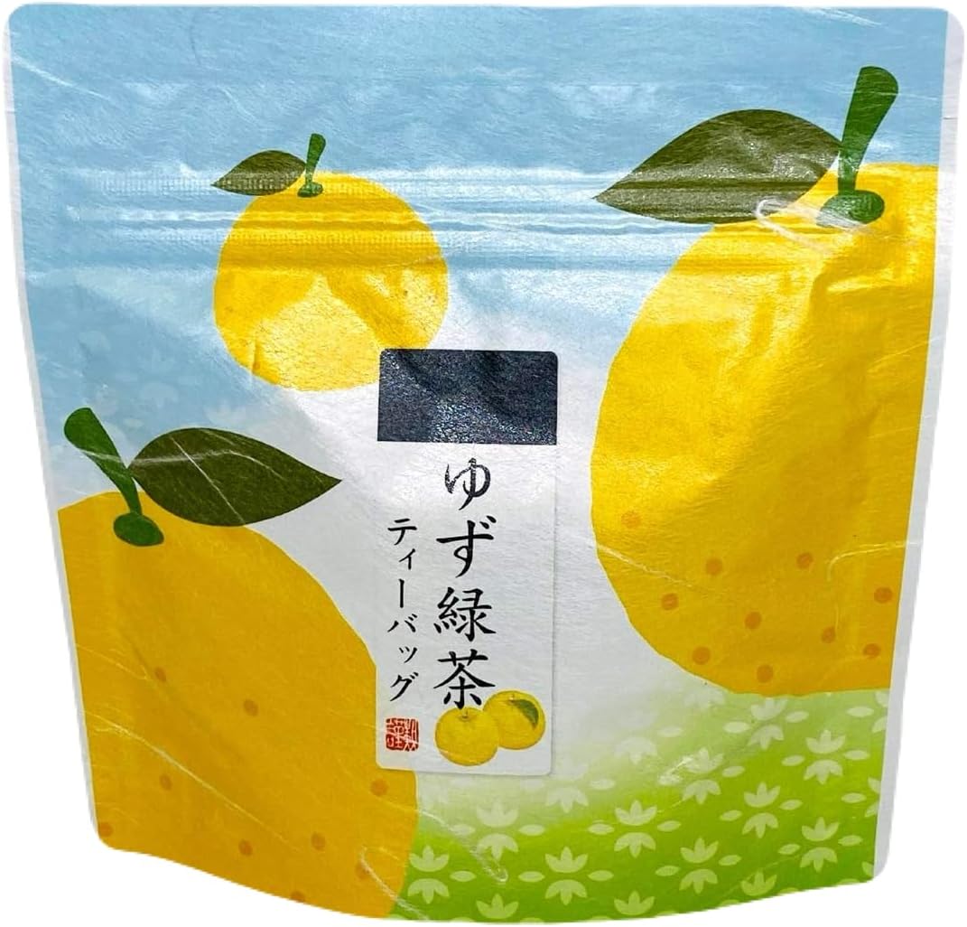 Ogino Shoten Yuzu Green Tea Bags, 7 Tea Bags