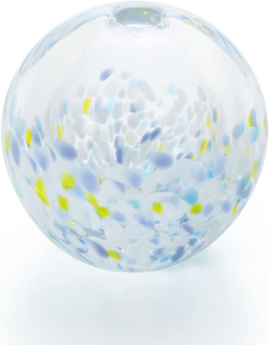 ADERIA Tsugaru Vidro Nihon no Iro Fukei Snow Lantern Glass Bud Vase