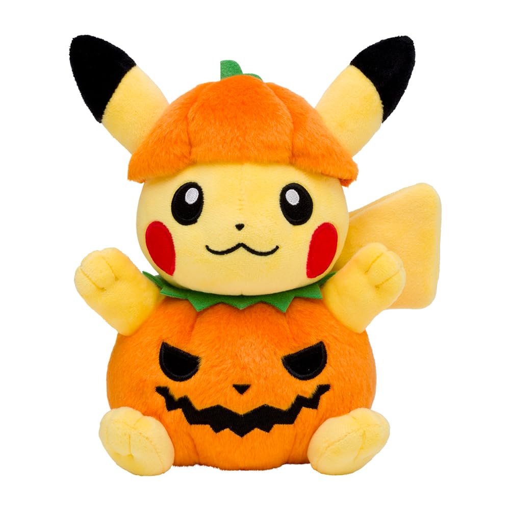 Pokemon Center Halloween Pumpkin Pikachu Plush