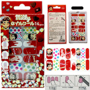 Fujiya Peko-chan Milky Nail Stickers, 16-Piece Set With Nail File