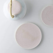 MIYAMA Casane Te Mino Ware Cherry Blossom Peach Glaze Sweets Plate