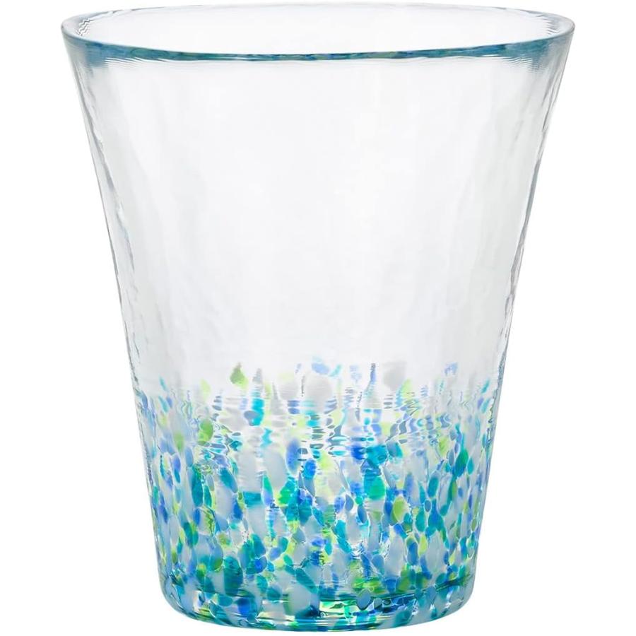 ADERIA Tsugaru Vidro Nihon no Iro Fukei Hydrangea Glass Tumbler 300 ml