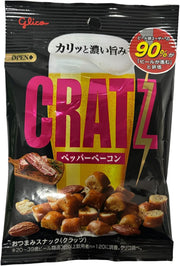 Glico Cratz Pepper Bacon Crispy Snack, 42 g bag