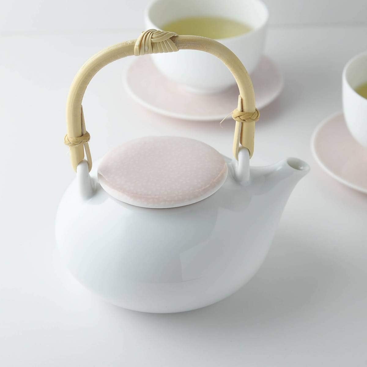MIYAMA Casane Te Mino Ware Cherry Blossom Peach Glaze Teapot 320 ml