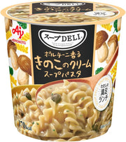 Ajinomoto Porcini-Cream Soup-Pasta — 170-kcal Single-Serve Cup