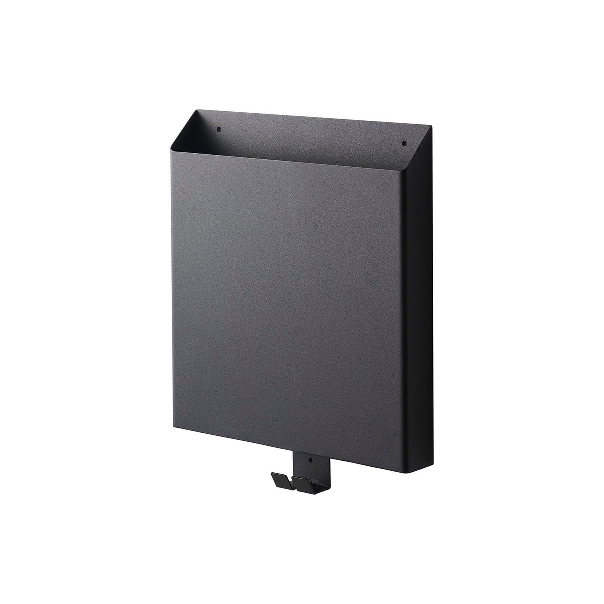 Yamazaki Tower Plasterboard Print Holder, Wall Holder Fixed With Plasterboard Pins That Gathers Papers and Tote Bags and Takes Magnets for a Timetable or Memo, Holds 2 kg, 23 x 3.5 x 28.5 cm and 1050 g, White or Black