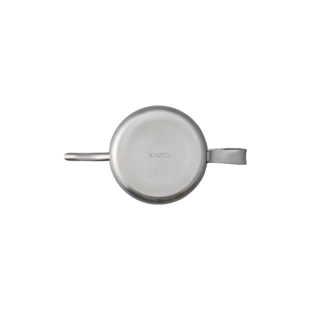 KINTO Pour-Over Kettle, Pour-Over Kettle 430 mL in Stainless for Pour-Over Coffee, Gooseneck Spout, Direct Flame Not Induction, Dishwasher Safe, Made in China, 17.8 x 9 x 9 cm and 190 g, Stainless