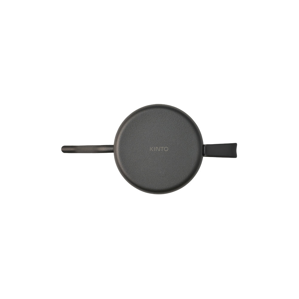 KINTO Pour-Over Kettle, Pour-Over Kettle 430 mL in Black for Pour-Over Coffee, Gooseneck Spout, Not For Flame Or Induction, Dishwasher Safe, Made in China, 17.8 x 9 x 9 cm and 190 g, Black