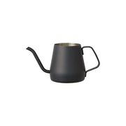 KINTO Pour-Over Kettle, Pour-Over Kettle 430 mL in Black for Pour-Over Coffee, Gooseneck Spout, Not For Flame Or Induction, Dishwasher Safe, Made in China, 17.8 x 9 x 9 cm and 190 g, Black