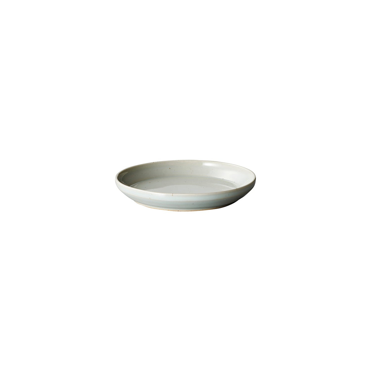 KINTO RIM Porcelain Plate 115 mm, RIM Porcelain Plate 115 mm in Earth Grey or Matte Black, Microwave and dishwasher safe, Made in Japan, 11.5 x 11.5 x 2 cm and 120 g, Earth Grey or Matte Black