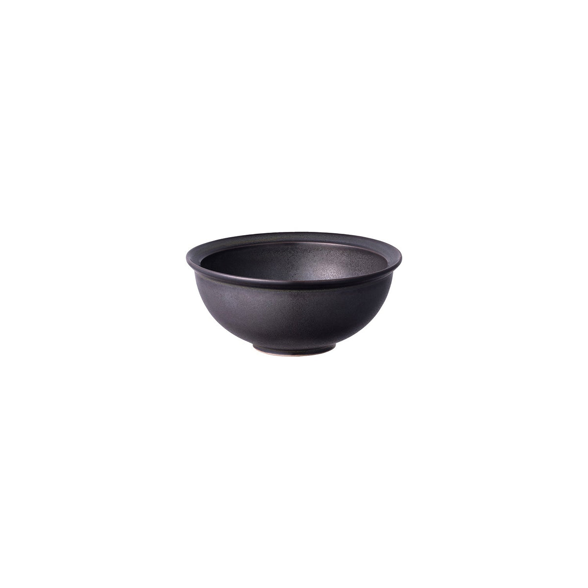 KINTO RIM Porcelain Bowl 110 mm, RIM Porcelain Bowl 110 mm in Earth Grey or Matte Black Holding 240 mL, Microwave and dishwasher safe, Made in Japan, 11 x 11 x 5 cm and 120 g, Earth Grey or Matte Black