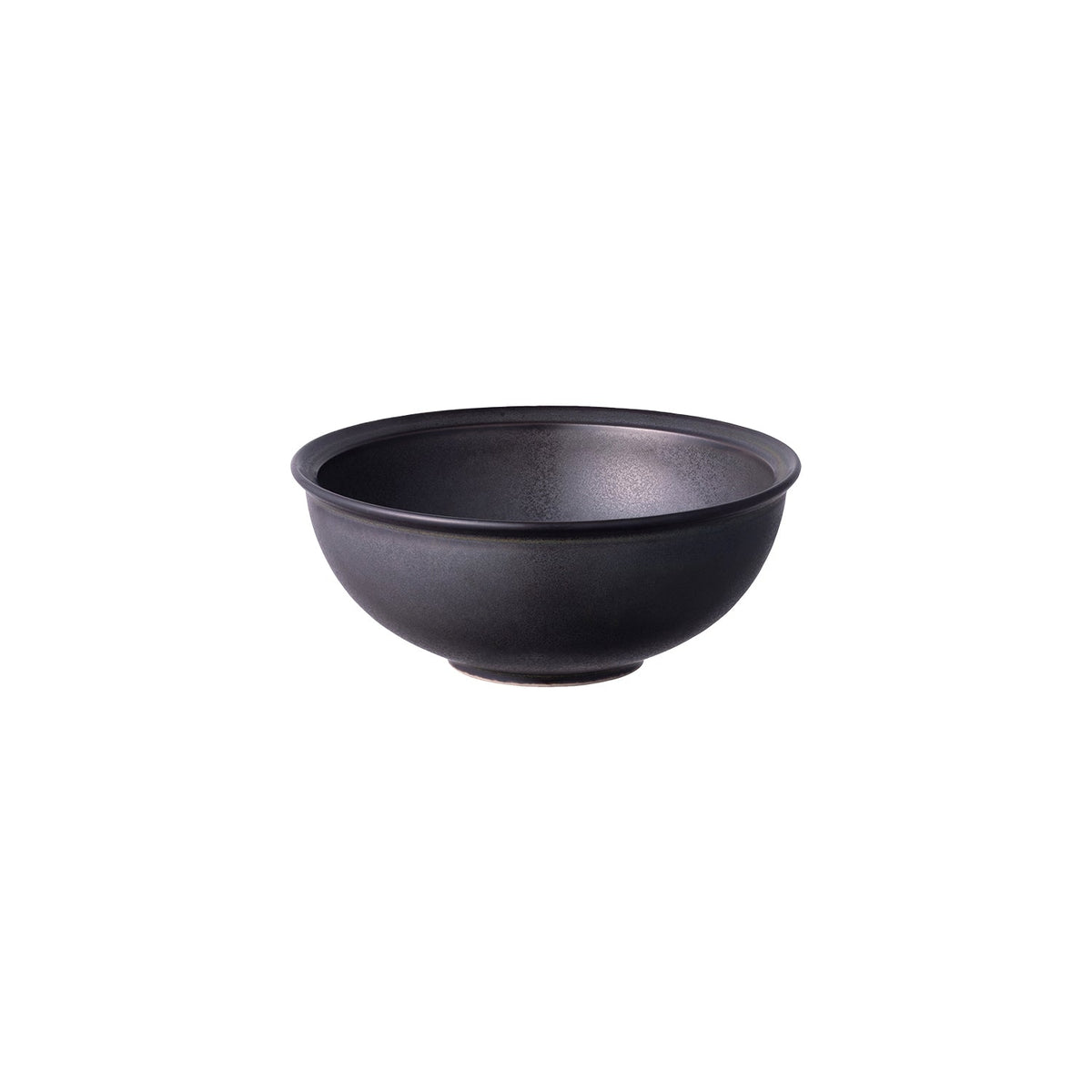 KINTO RIM Porcelain Bowl 140 mm, RIM Porcelain Bowl 140 mm in Earth Grey or Matte Black Holding 480 mL, Microwave and dishwasher safe, Made in Japan, 14 x 14 x 5.5 cm and 220 g, Earth Grey or Matte Black