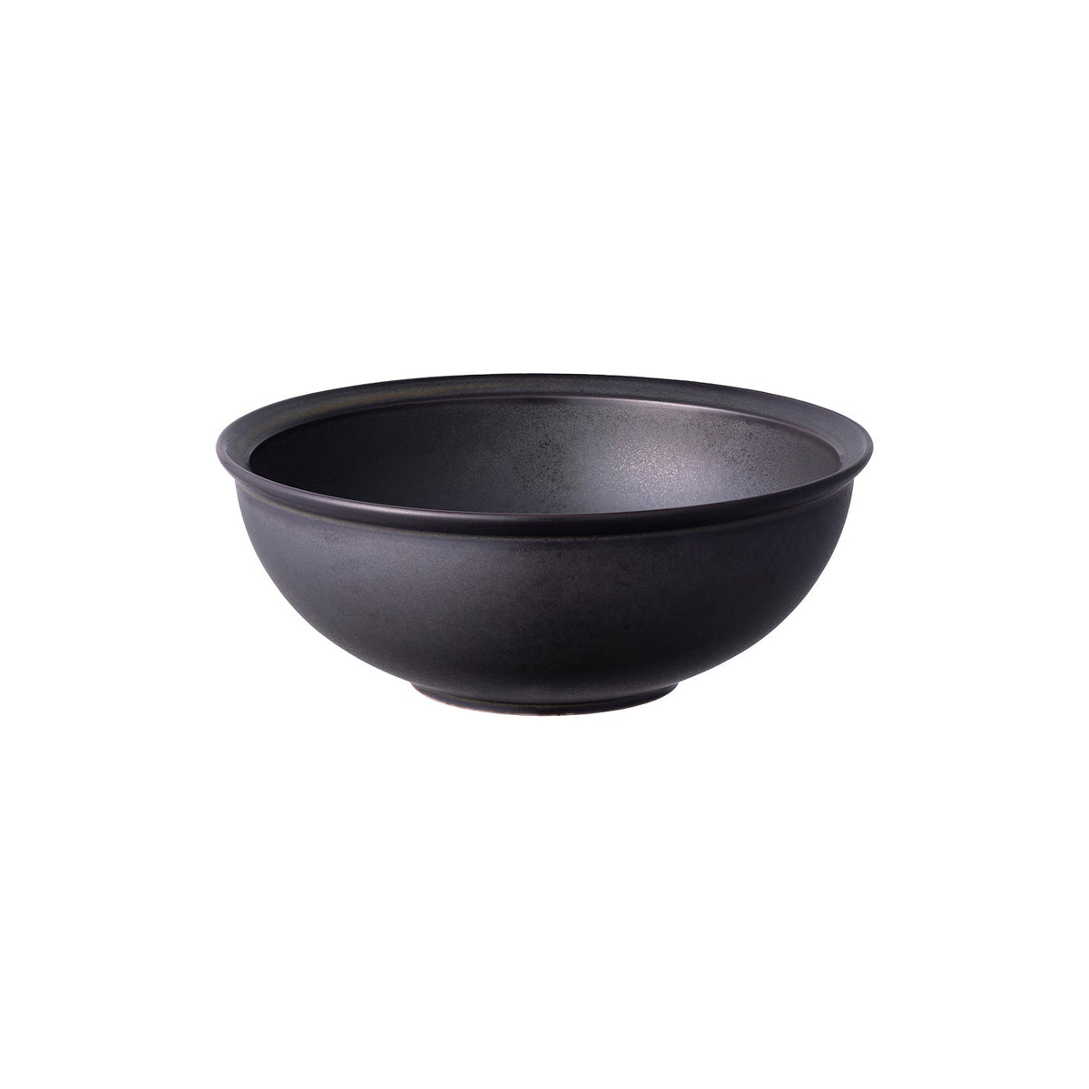 KINTO RIM Porcelain Bowl 180 mm, RIM Porcelain Bowl 180 mm in Earth Grey or Matte Black Holding 1000 mL, Microwave and dishwasher safe, Made in Japan, 18 x 18 x 7 cm and 430 g, Earth Grey or Matte Black